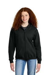 Gildan  Youth Heavy Blend  Full-Zip Hooded Sweatshirt. 18600B